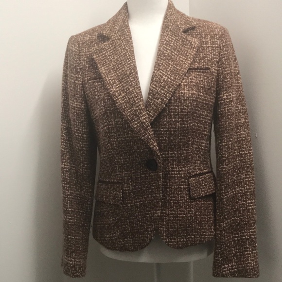Zara Jackets & Blazers - Zara Basic tweed wool blend blazer size 10